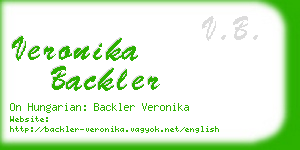 veronika backler business card